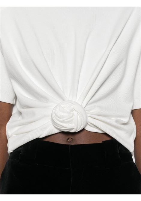 White knot-detail T-shirt Magda butrym - women MAGDA BUTRYM | 181425CRM